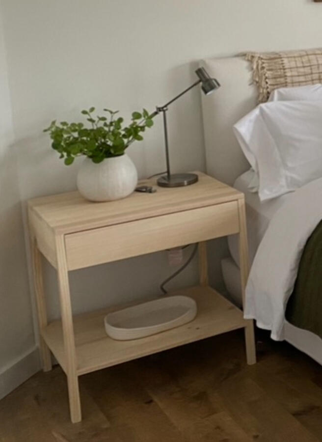 Small Modern Pine Nightstand Small Modern Pine Nightstand